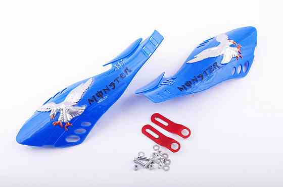 Захист рук на кермо (mod:3, MONSTER ENERGY, сині) XJB Київ