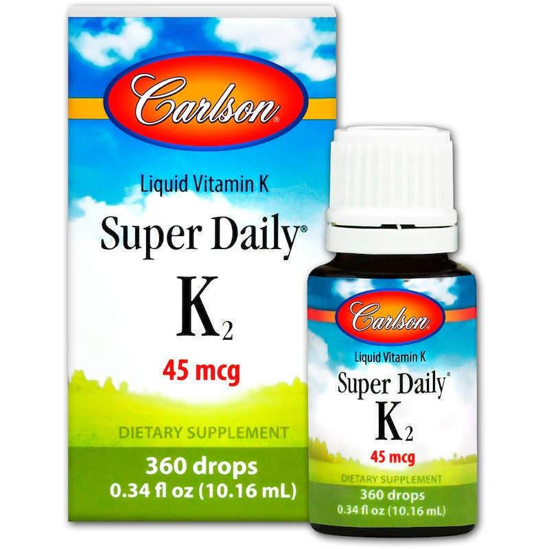 Витамин К-2 (менахинон) Carlson Super Daily K2 45 мкг 10,16 мл Киев - изображение 1