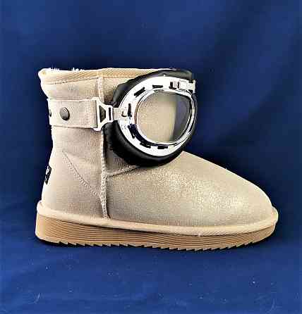 Зимові жіночі Уги Бежеві Чоботи на Хуху Теплі (розміри: 36,37) — 29 Дніпро