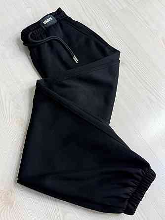 Брюки женские A-N 27068 спортивные джогеры с нашивкой на поясе черные, черный, M Киев