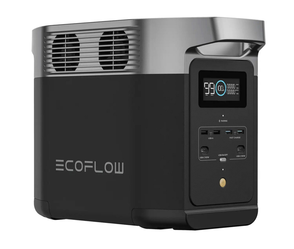 Портативна зарядна станція EcoFlow Delta 2 1024 Вт·год, інвертор, 1800 Вт, LiFePO4 акумулятор, живлення для дому, кемпінгу, офісу Николаев - изображение 3