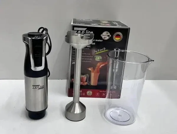 Погружной блендер 2 в 1 с мерным стаканом 1500 Вт Zepline 10 скоростей Режим Турбо Одесса - изображение 3
