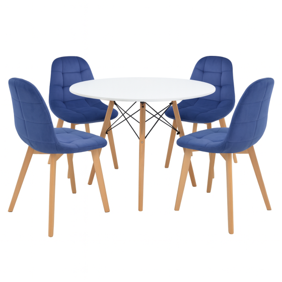 Стілець Лорена велюр бархат синій Днепр