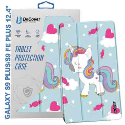 Чехол для планшета BeCover Smart Case Samsung Tab S9 Plus (SM-X810/SM-X816)/S9 FE Plus (SM-X610/SM-X616) 12.4" Unicorn (710385) Винница