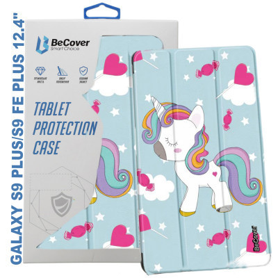Чехол для планшета BeCover Smart Case Samsung Tab S9 Plus (SM-X810/SM-X816)/S9 FE Plus (SM-X610/SM-X616) 12.4" Unicorn (710385) Винница - изображение 1
