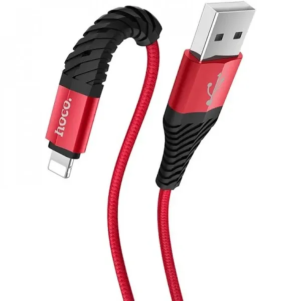 Абель HOCO COOL DATA X38 IP USB - Lightning, швидка зарядка, передача даних, надійне плетіння Одеса - фото 2