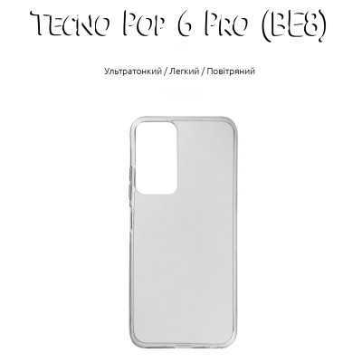 Чохол до мобільного телефона BeCover Tecno Pop 6 Pro (BE8) Transparancy (708666) Вінниця - фото 5