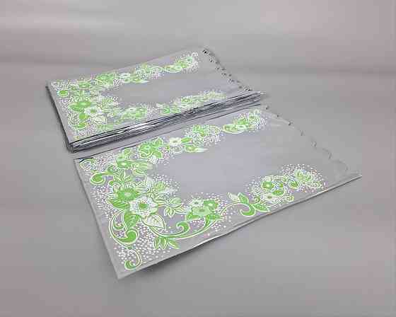 Пакет с рисунком для упаковки подарков   (25*40) №427 (2) фольгированный (ажурный) 