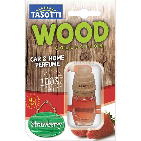 Ароматизатор для авто пробка "Wood" Strawberry (Полуниця) 7мл Tasotti Вінниця