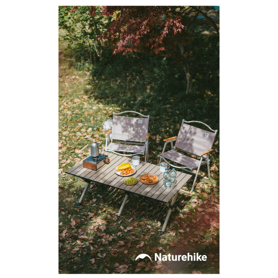 Складаний стіл Naturehike Star Jane T01 CNK2550JJ018, 89х60 см, вуглецева сталь, бежевий Киев - изображение 12