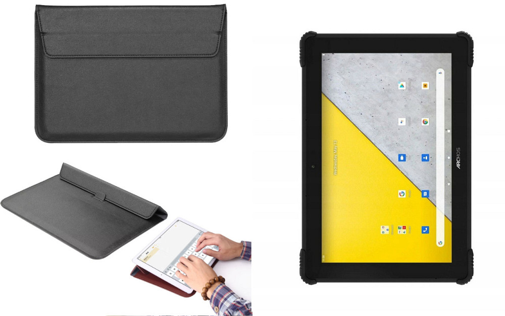 Чехол-конверт VitoCase для Archos T101X, с функцией подставки для планшета Черный Киев - изображение 1