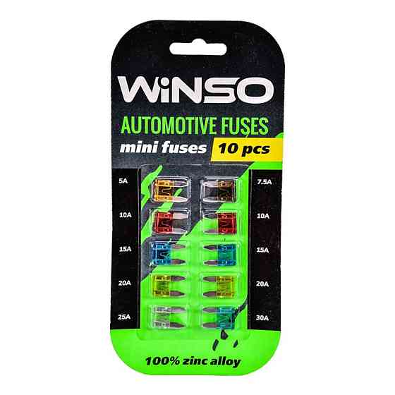 Набор предохранителей Winso Mini Low Profile низкопрофильный, 10шт Київ