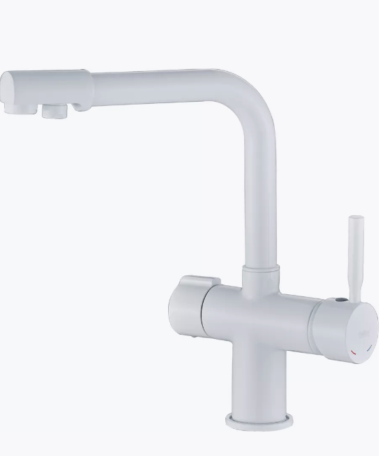 Змішувач для кухні під осмос Haiba HANS 021 білий/латунь з вих. для питної води (HB0842) Чернівці - фото 4