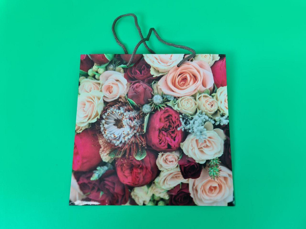 Пакет бумажный подарочный квадратный 23*24*10(артKV-225) (12 шт) Харьков - изображение 4