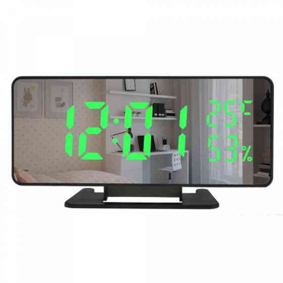 Часы настольные электронные с будильником и термометром (зеркальные) VST-888Y Винница