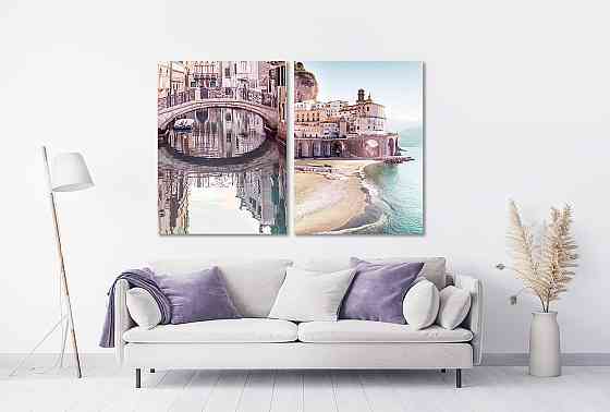 Модульная картина в гостиную / спальню Венеція Італія TLV-2_011 90x132  см Киев