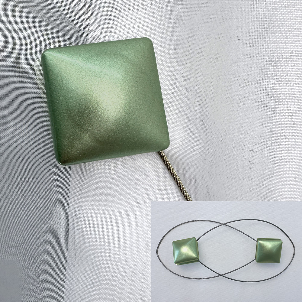 Магниты для штор и гардин Квадрат набор 2 шт Оливковый (81-281) Киев - изображение 4