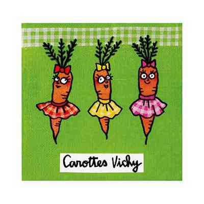 Набір серветок паперових "Carottes" 20 шт. 16,5x2 см Рівне