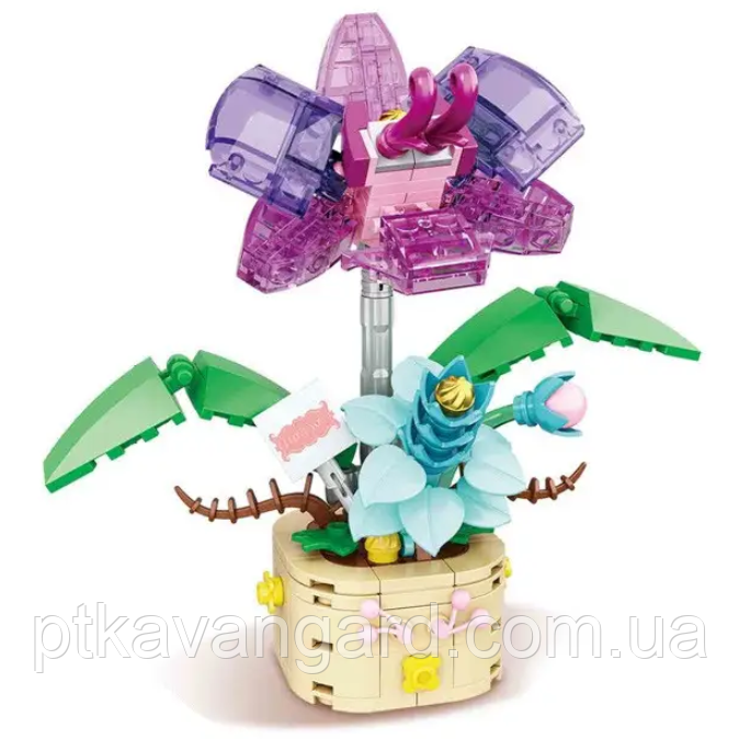 Конструктор Квітка в горщику "Фаленопсис чарівний" 153 деталі 33020 Flower Collection Хмельницький - фото 1