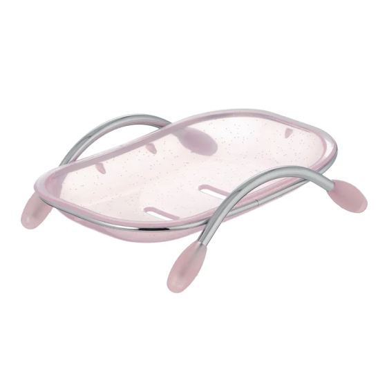 Мильниця настільна Zerix LR332 (пластик рожевий) (ZX2699) Київ