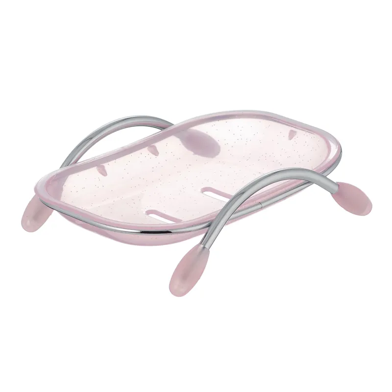 Мильниця настільна Zerix LR332 (пластик рожевий) (ZX2699) Київ - фото 1