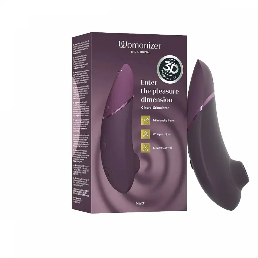 Вакуумний кліторальний стимулятор Womanizer Next Dark Purple Львів - фото 8