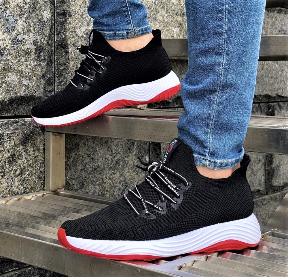 Кросівки Чоловічі Чорні Тканинні Boost Пінка (розміри: 45) Дніпро - фото 5