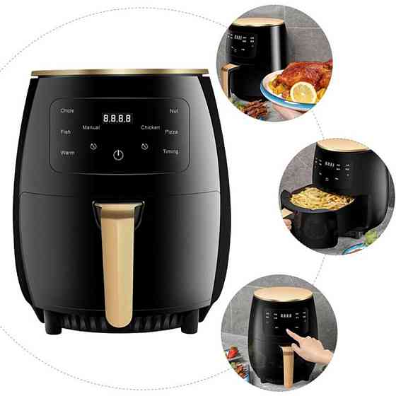 Аэрофритюрница сенсорная на 6л, 2600Вт, S-18 / Электрический аэрогриль / Фритюрница без масла Киев