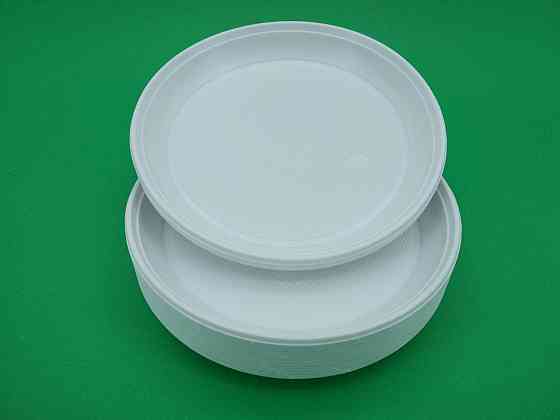 Одноразова тарілка для другої страви діаметр 205мм Супер (100 шт) Харків