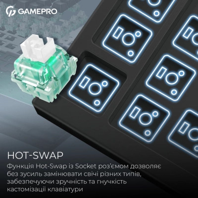 Клавіатура GamePro Asgard Valhalla Max MK160B MAX USB UA Black (MK160B MAX) Вінниця - фото 4