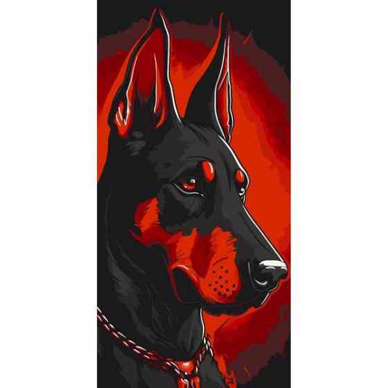 Картина за номерами ArtCraft Доберман 40х80 см (11522-AC) Харьков