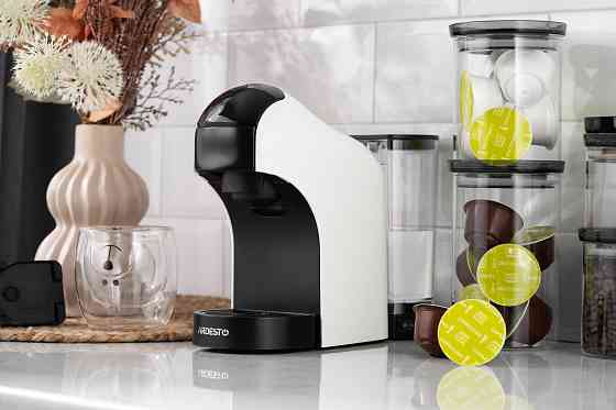 Кавоварка ARDESTO 3в1, 0.9л, капсули Nespresso, Nescafe Dolce Gusto, мелена кава, сенсорне керування, білий Київ