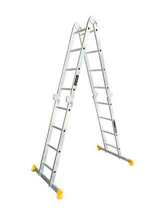 MASTERTOOL Драбина алюмінієва MASTERTOOL шарнірна 4х4 ступенів h=5500 мм max 150 кг 79-1604 Коломия