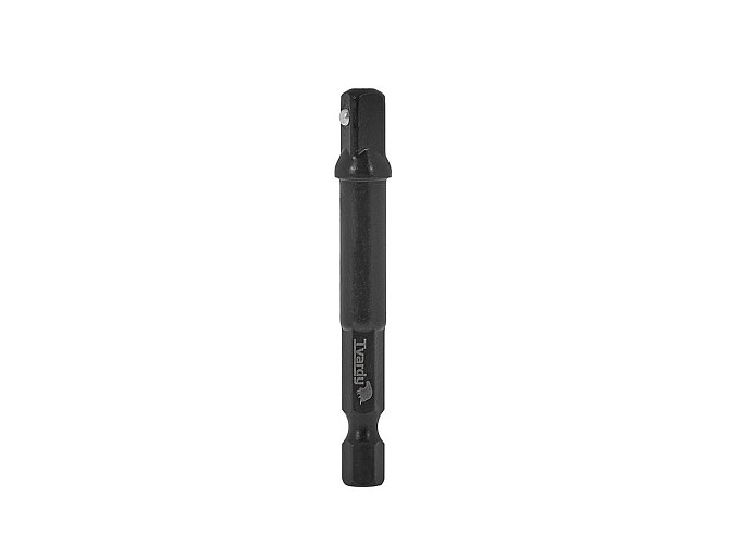 Адаптер ударний біти "Tvardy" Hex E6,3 (1/4") на тримач торцевої головки 1/4" х 65 мм Стрый - изображение 2