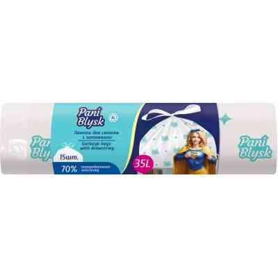 Пакеты для мусора Pani Blysk С затяжками 35 л 15 шт. (4823071661101) Винница