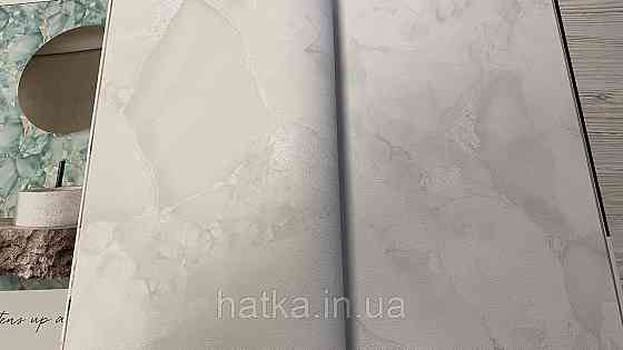 Обои метровые виниловые на флизелине A.S.Creation Elite of Shades1.06x10 под мрамор белый серебро 78657-3 Киев