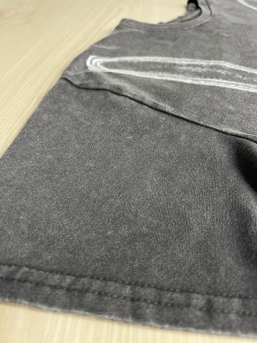 Футболка женская A-N 2732 вареная короткая широкая рисунок корсет бра, серый, one size Киев - изображение 16