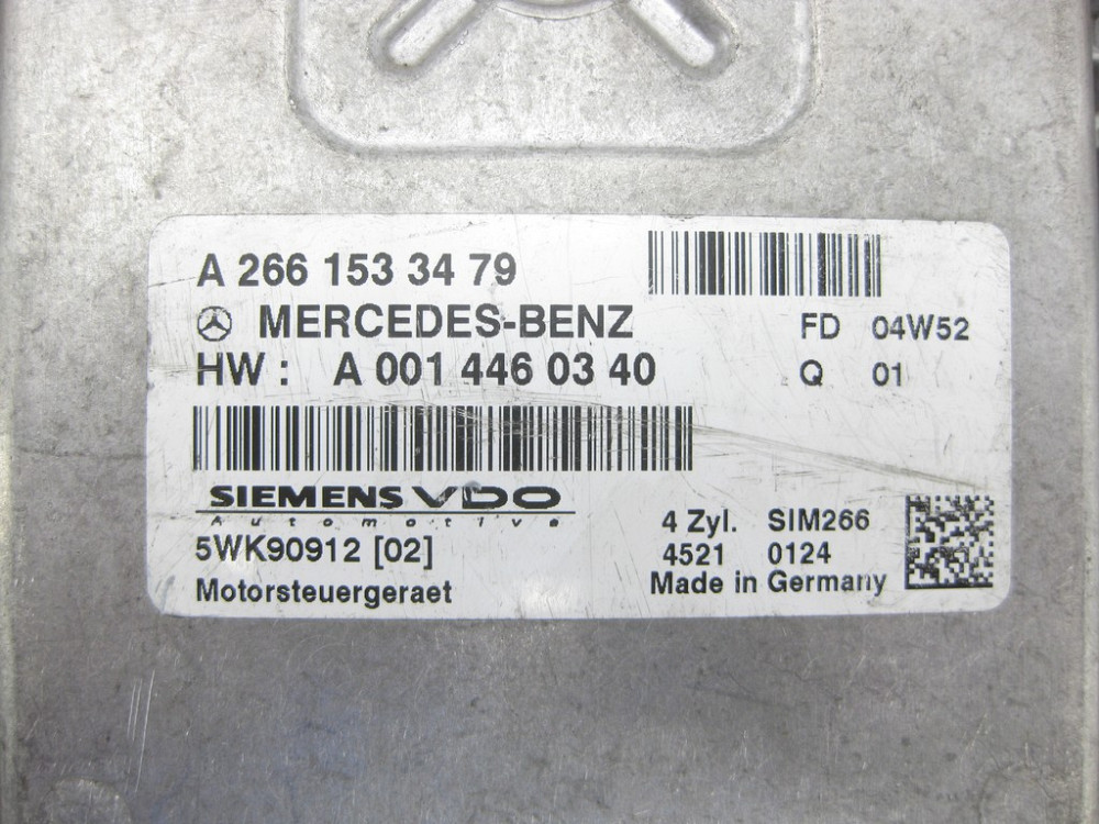 Mercedes-Benz  A2661533479 Блок керування двигуном M266 R4 A-class W169 A-class C169 Одеса - фото 4