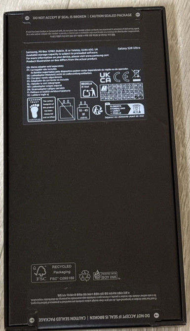 Смартфон Samsung Galaxy S24 Ultra 12/256GB Titanium Black Київ - фото 1