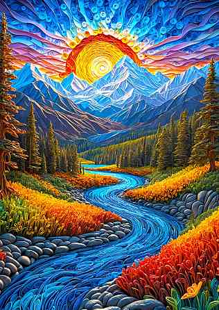 Пазл Схід сонця - Sunrise Landscape (Enjoy-2154) Киев