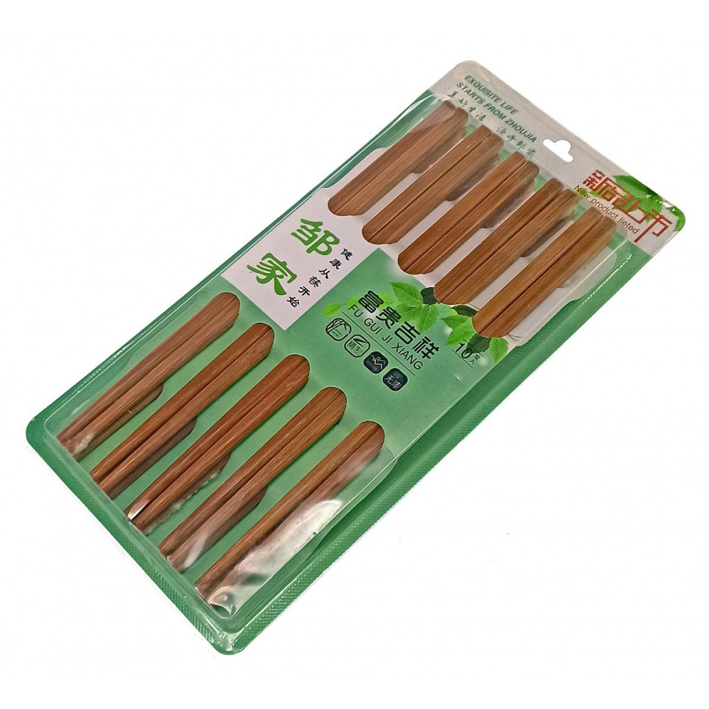 Палочки для еды бамбуковые набор 10 пар Киев - изображение 1