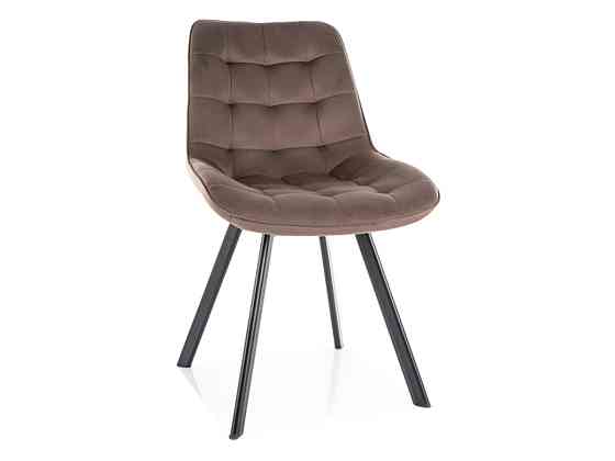 Стілець MONTI VELVET чорний каркас/капучино BL.38 Київ
