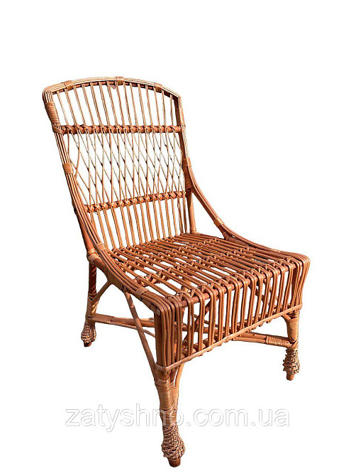 Стілець кухонний із лози зі спинкою Київ - фото 5