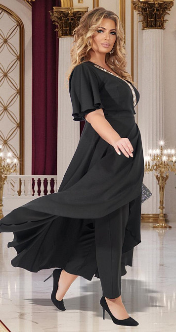 Ошатний костюм зі штанами великого розміру (56) Київ - фото 1