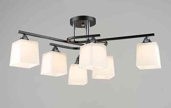 SIRIUS Люстра стельова Sirius B N6194/6 BK+CH на 6 плафонів Коломыя