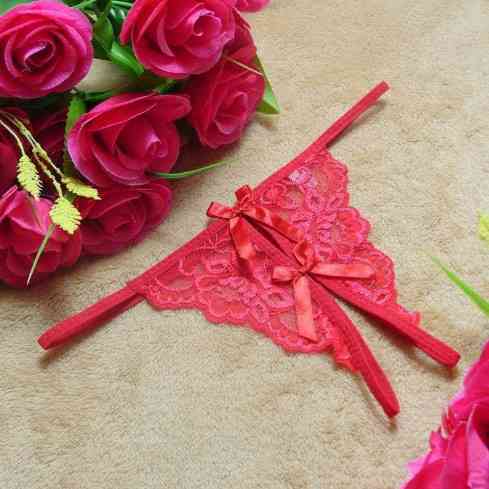 Еротичні червоні трусики жіночі з розрізом - 42-46 розмір, (на резинці, тягнуться) Київ