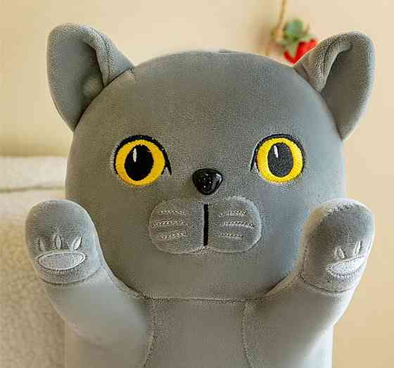 Британский Кот батон 90 см Серый Киев