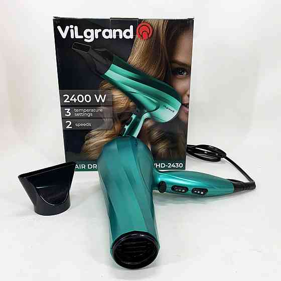 Фен для эффективной укладки волос Vilgrand VHD-2430 2400 Вт, Электрический фен для гладких волос KP-58 Львов