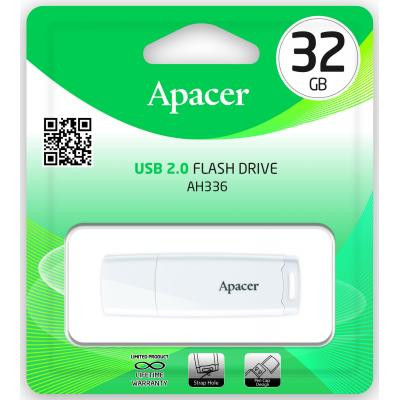 USB флеш накопитель Apacer 32GB AH336 White USB 2.0 (AP32GAH336W-1) Винница - изображение 4