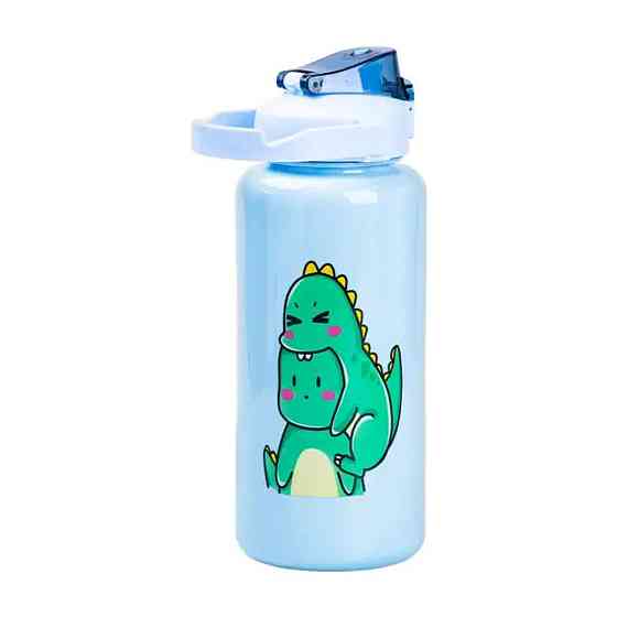 Набор многоразовых бутылок 3 в 1 Дракоша 0.3л 0.7л 2л Синий HPZSB120013BL Киев